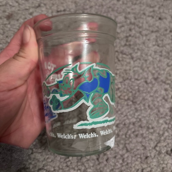 Cartoon Character Glass Set - Blue and Pink - Picture 3 of 6